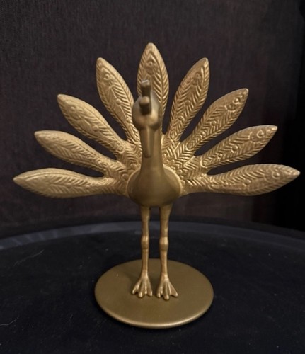 Massive messing pfau figur - messing,