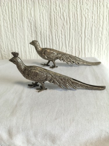 Paar vintage silberfarbene - vintage,