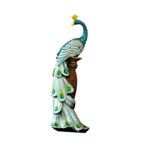 Peacock statue decor - peacock,