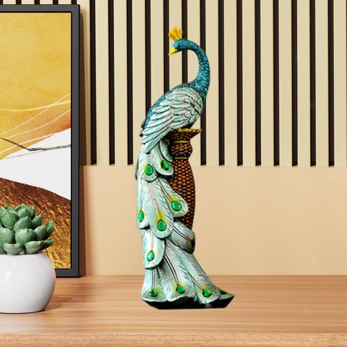 Peacock statue decor - statue,